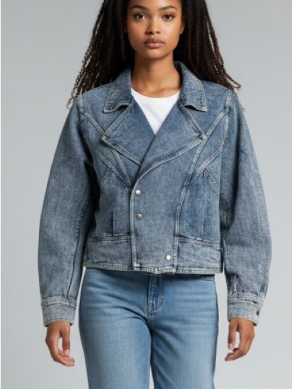 Oddy Denim Moto Jacket Medium